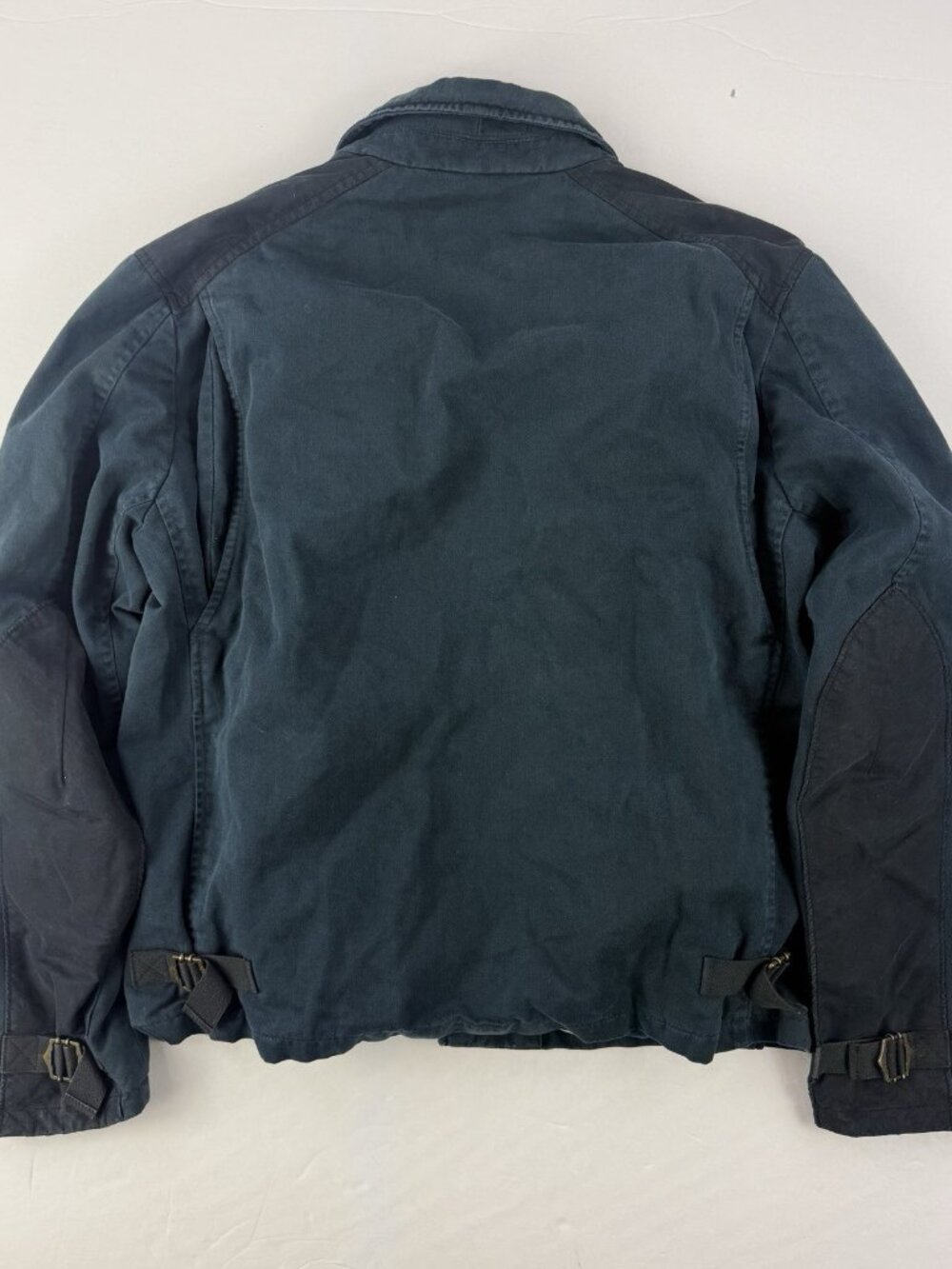 RAG & BONE Womens USN Rep Deck jacket Sz. L Navy Cotton Coat Workwear Zip Button - Picture 3 of 7